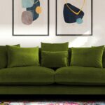 Grendale 3 Seater Sofa in  Dark Olive Green colour