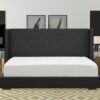 Zenith Queen Size Bed in Grey Colour
