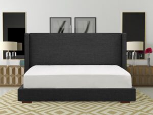 Zenith Queen Size Bed in Grey Colour