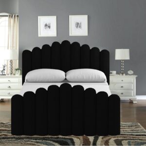 Leonora King Size Bed in Black Colour