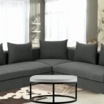 Optimistic Sectional Sofa in Grey Colour