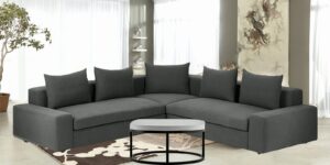 Optimistic Sectional Sofa in Grey Colour