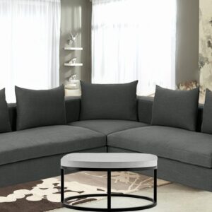 Optimistic Sectional Sofa in Grey Colour