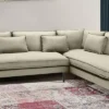 Mireya Fabric LHS Sectional Sofa (3+ Lounger) In Beige Colour