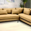 Mireya Fabric LHS Sectional Sofa (3+ Lounger) In Yellow Colour In Y