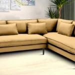 Mireya Fabric LHS Sectional Sofa (3+ Lounger) In Yellow Colour In Y
